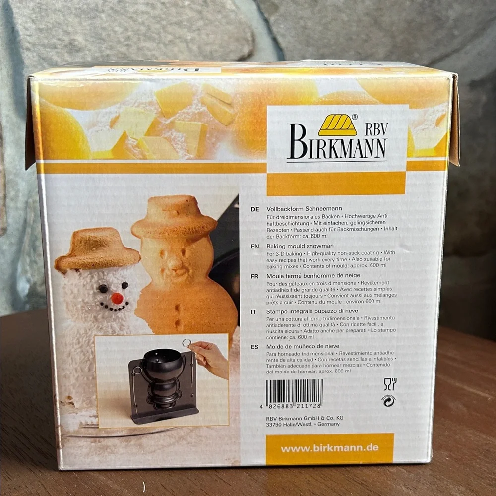 Birkman Snowman Baking Cake Mold